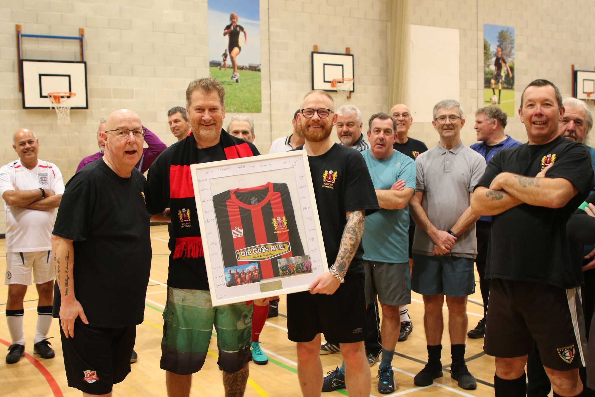 Old Guys Rule kick off on the South West Walking Football Pitches