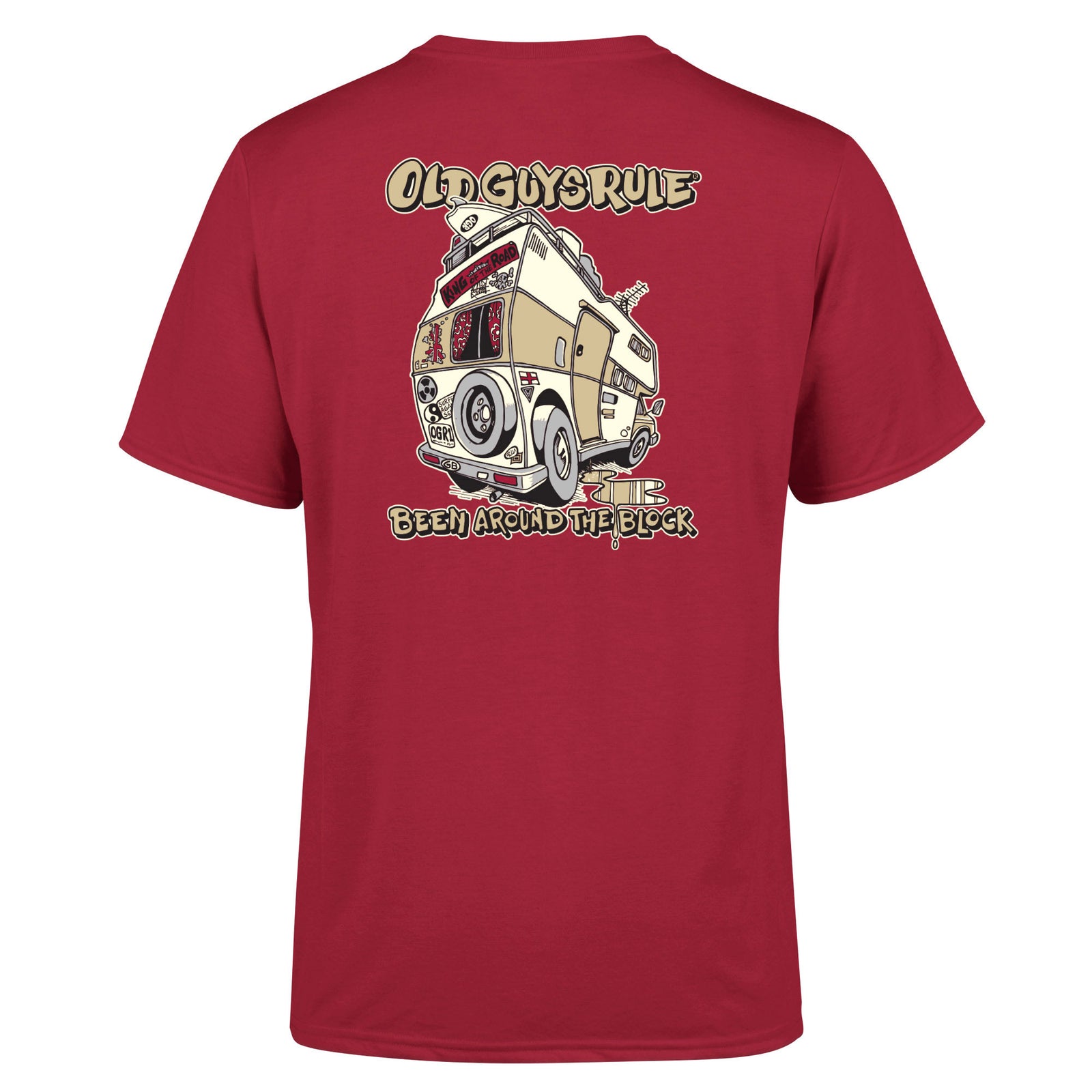 Old Guys Rule Been Around The Block III T-Shirt - Cardinal Red