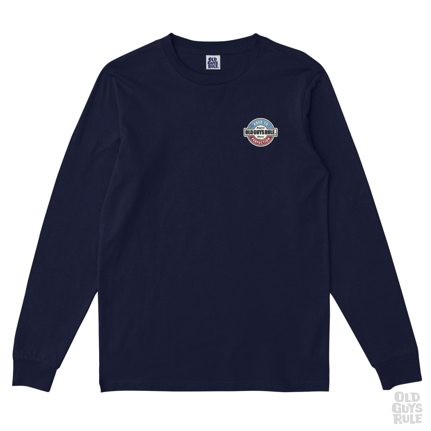 Old Guys Rule Aged To Perfection III Long Sleeve T-Shirt - Navy