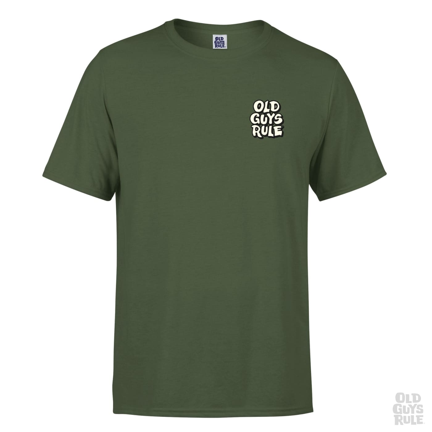 Old Guys Rule Bigger Fish II T-Shirt - Military Green