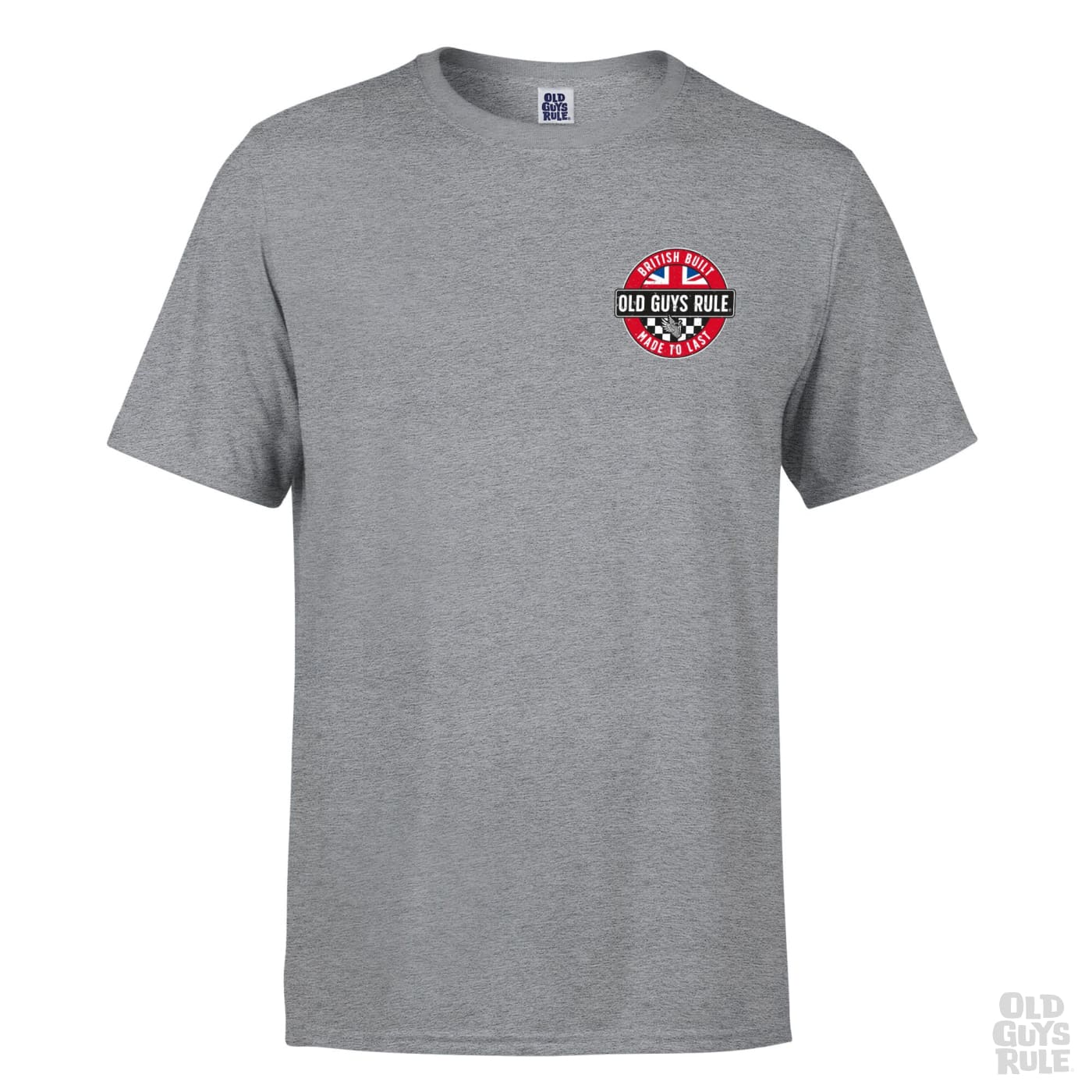 Old Guys Rule British Built IV T-Shirt - Sport Grey