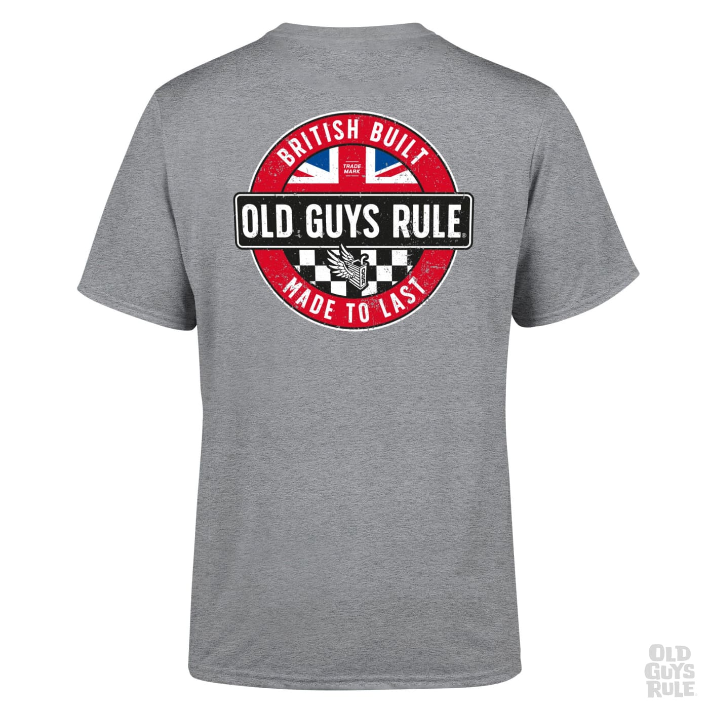 Old Guys Rule British Built IV T-Shirt - Sport Grey