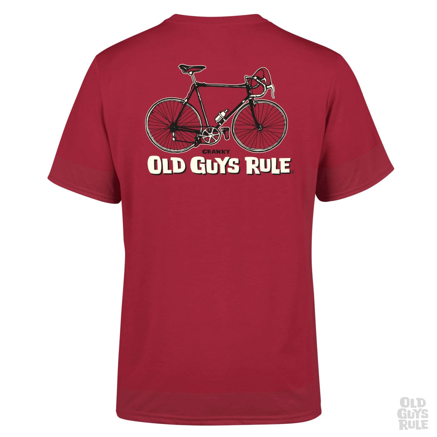 Old Guys Rule Cranky T-Shirt - Cardinal Red