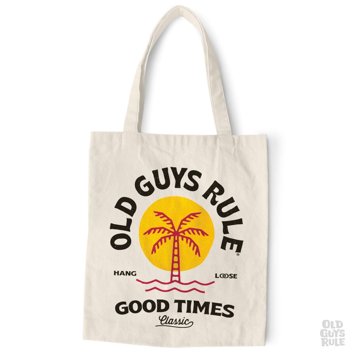 Old Guys Rule Good Times Recycled Tote Bag - Natural
