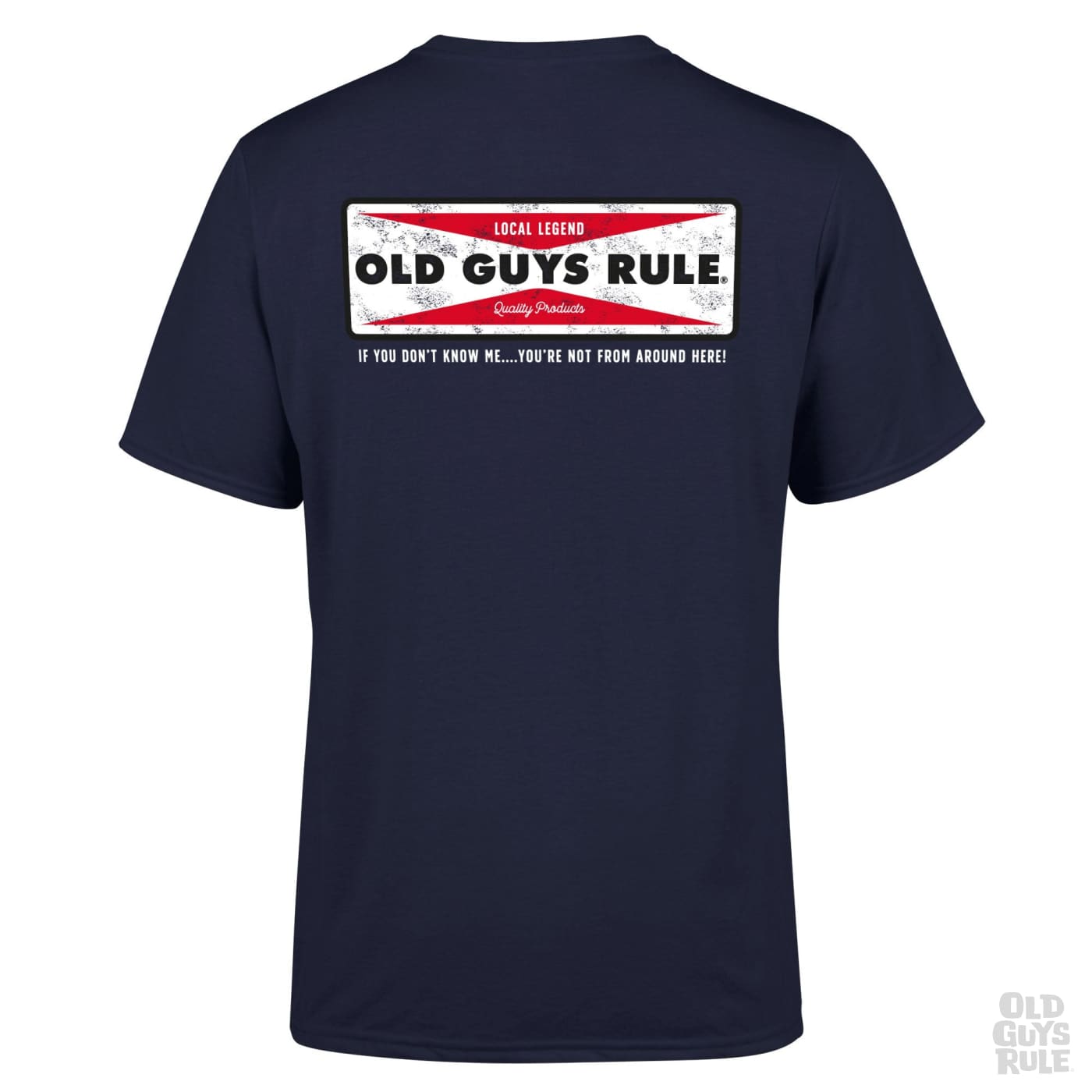 Old Guys Rule Local Legend IV T-Shirt - Navy