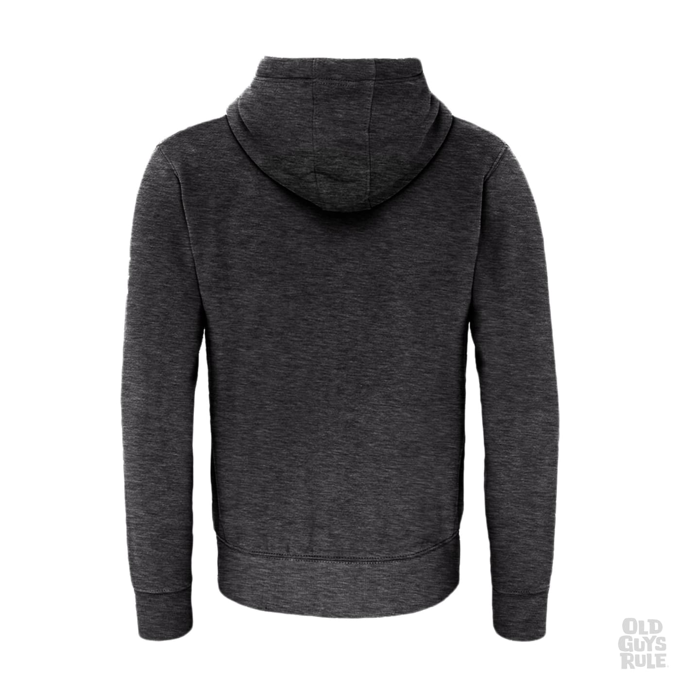 Old Guys Rule Original Classic Pop Hoodie - Heather Black