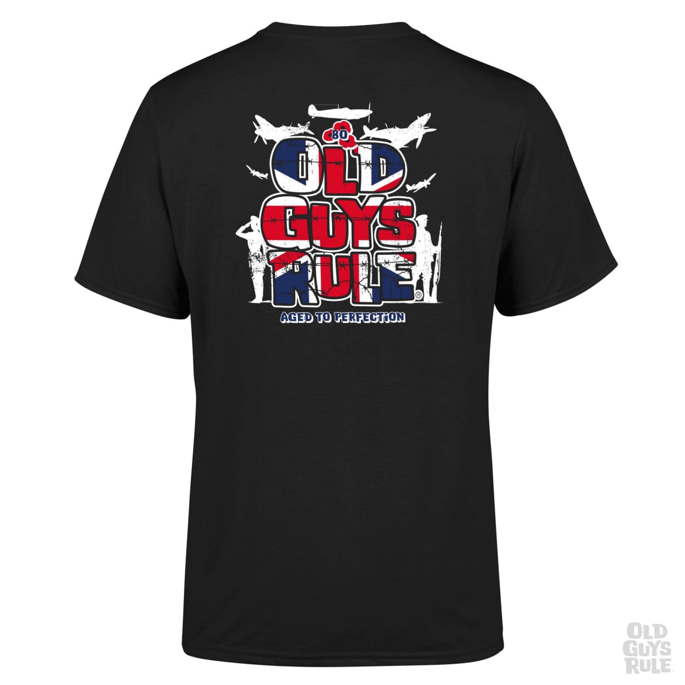 Old Guys Rule Stacked Logo GB VE80 T-Shirt - Black