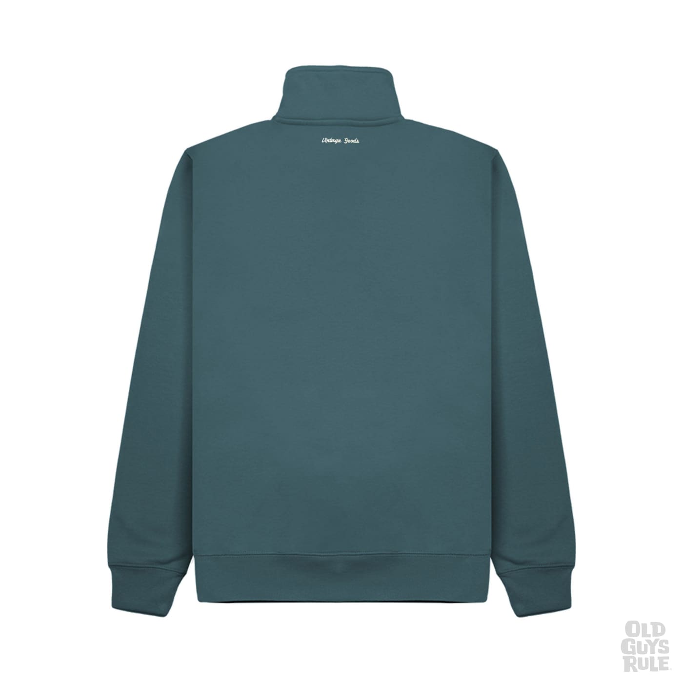 Old Guys Rule Stacked Logo 1/4 Zip - Denim Blue