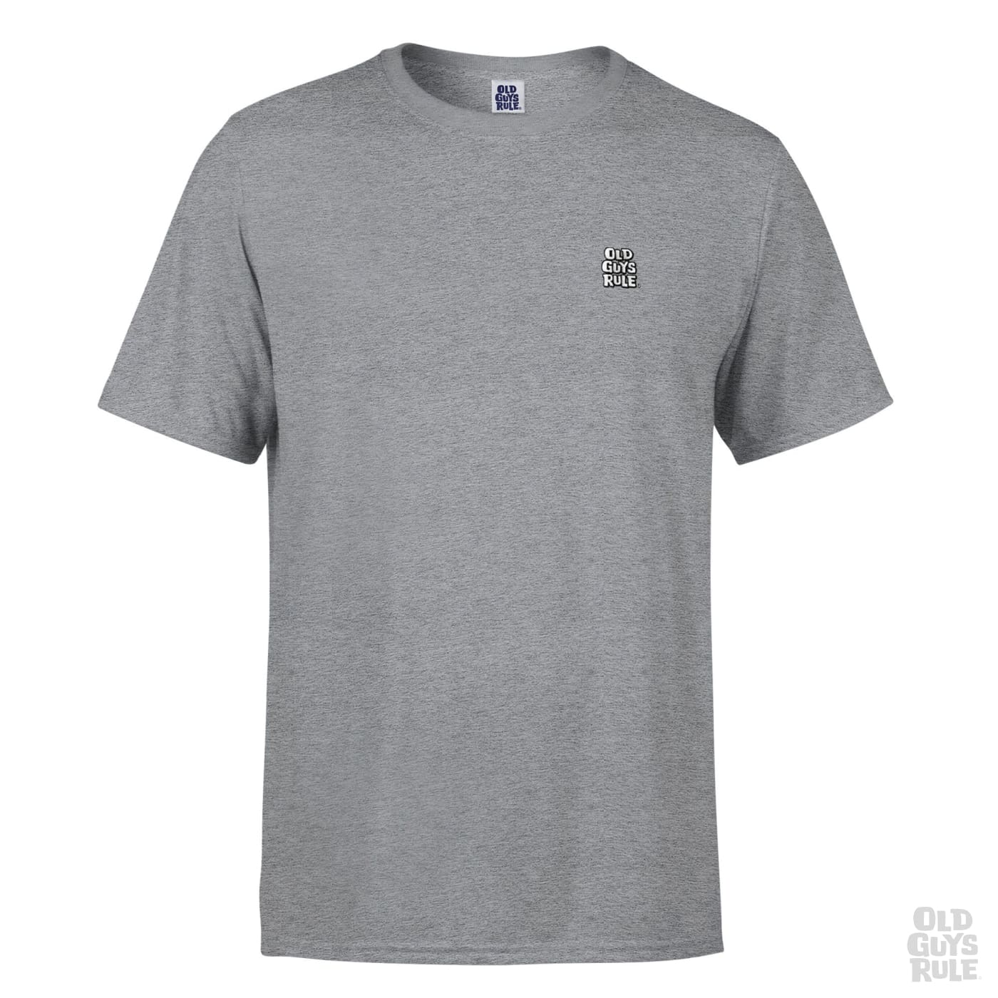 Old Guys Rule Stacked Logo T-Shirt - Sport Grey