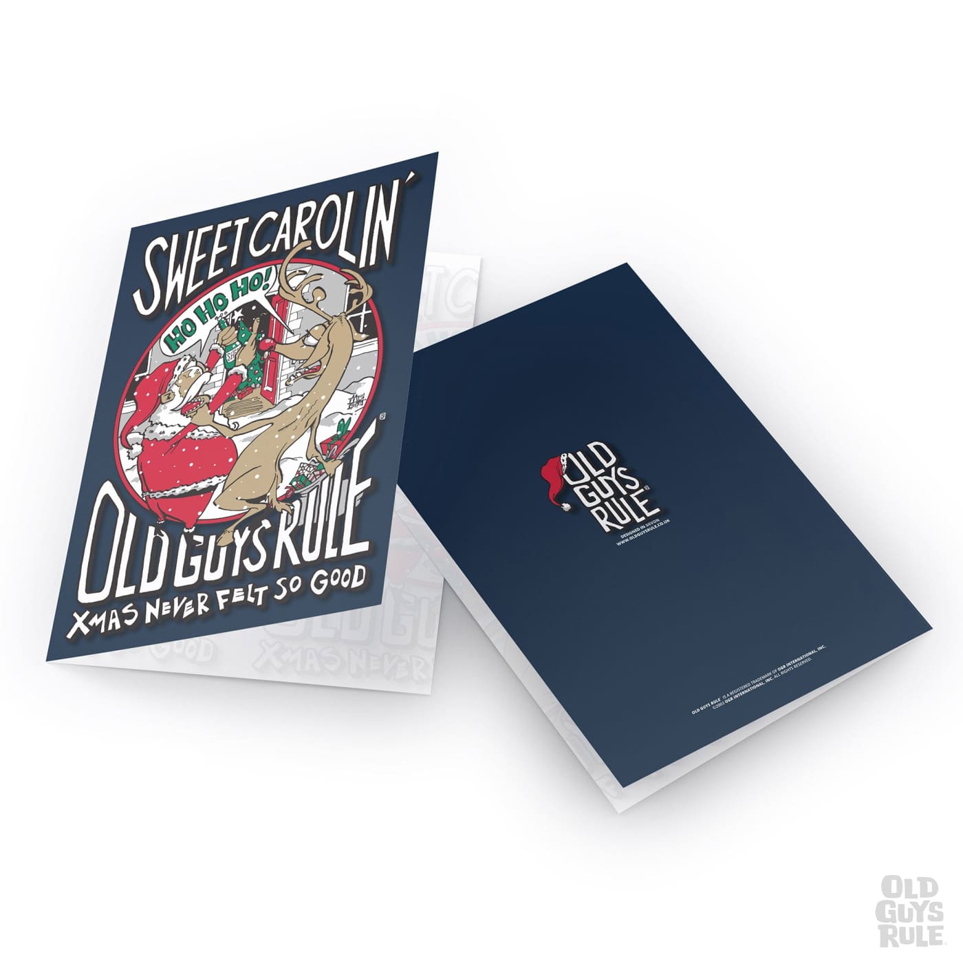 Old Guys Rule Sweet Carolin' Greetings Card