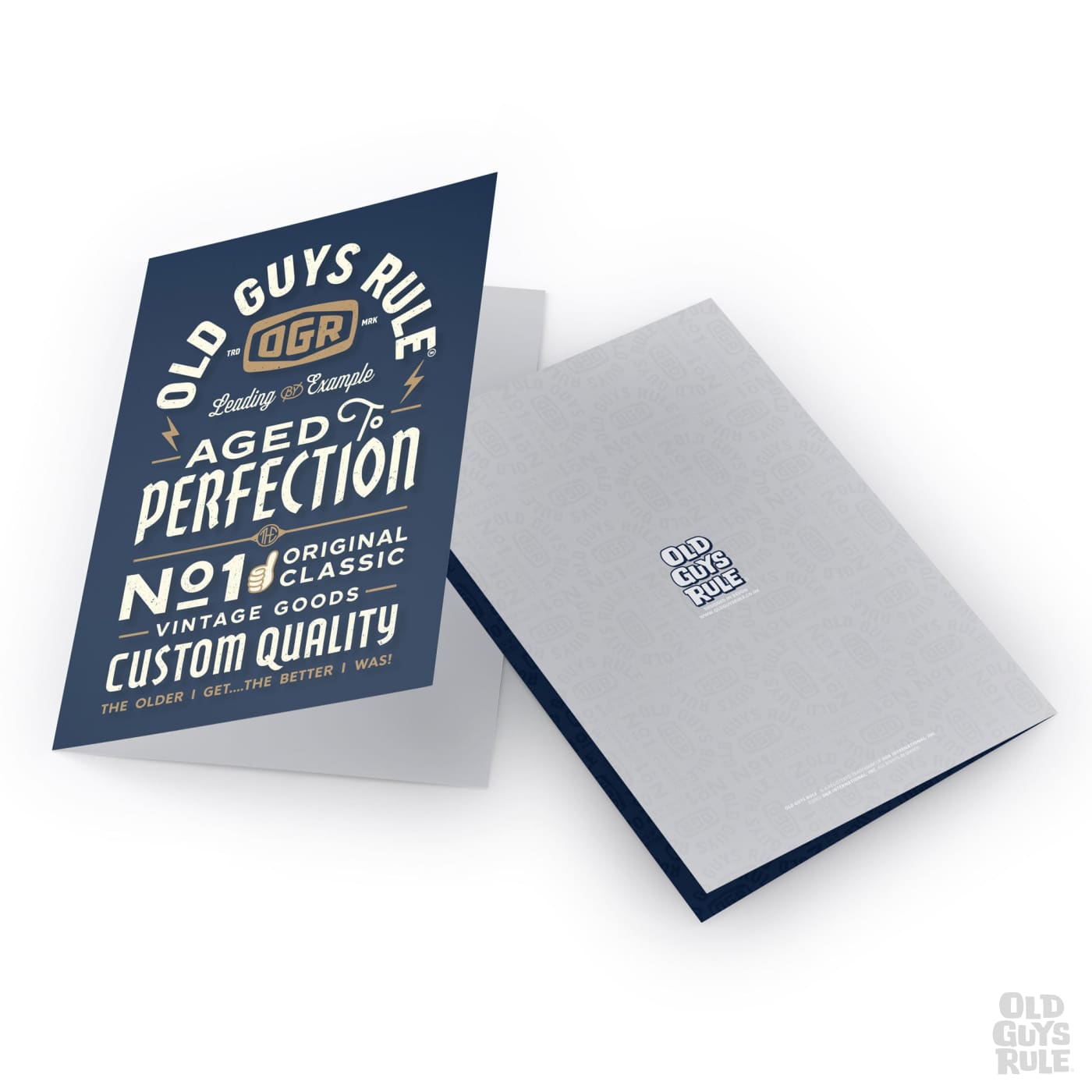 Old Guys Rule The Day of the Dad II Greetings Card