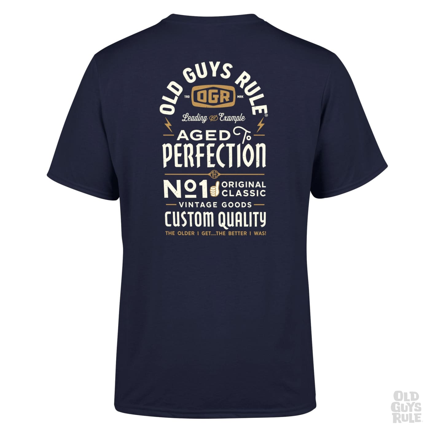 Old Guys Rule The Day of the Dad II T-Shirt - Navy