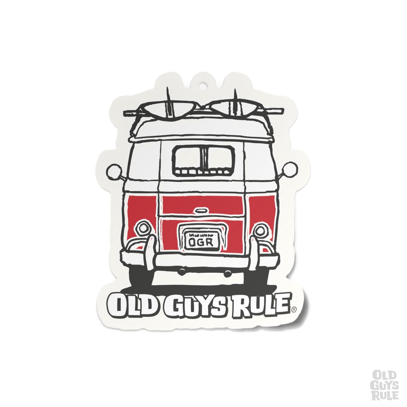 Old Guys Rule Good Vibes Air Freshener