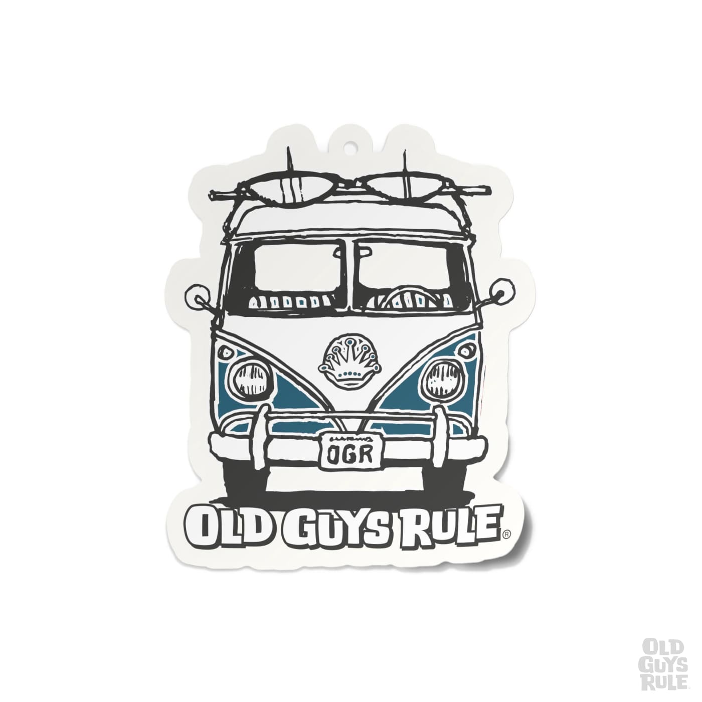 Old Guys Rule Good Vibes Air Freshener