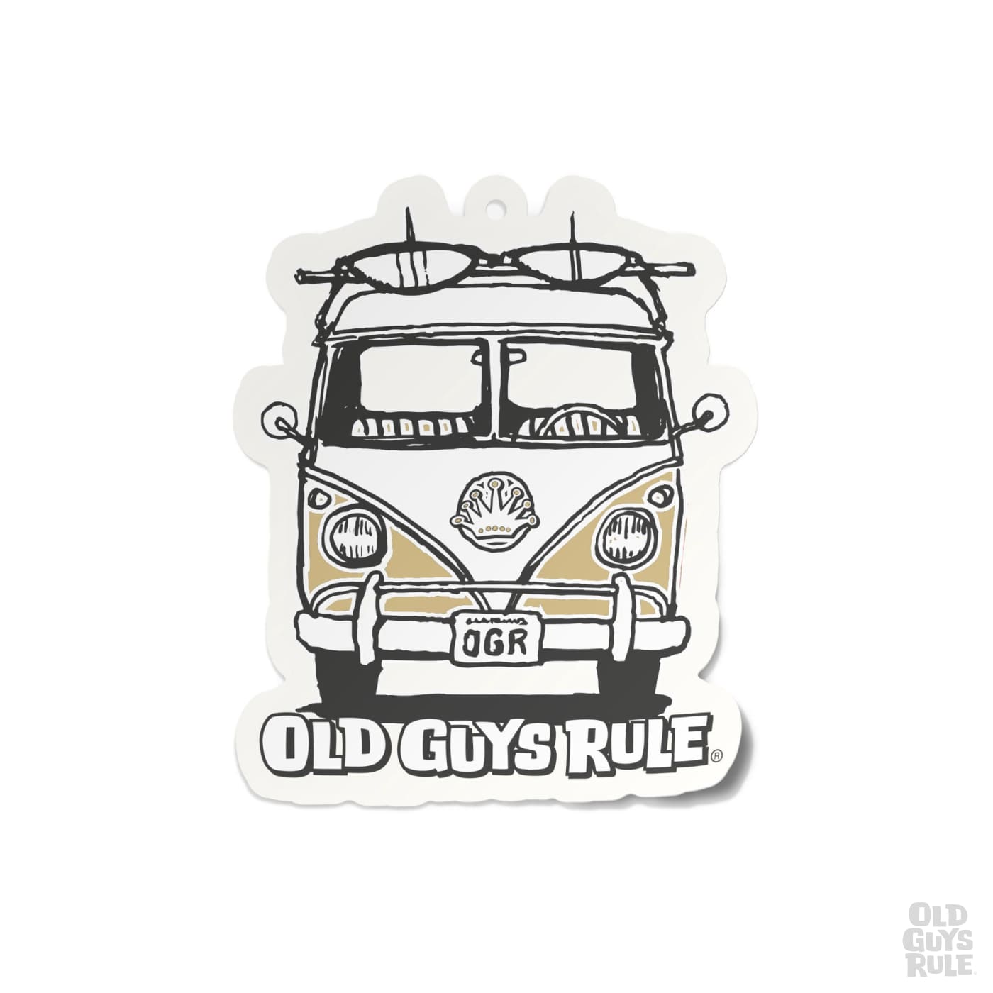 Old Guys Rule Good Vibes Air Freshener