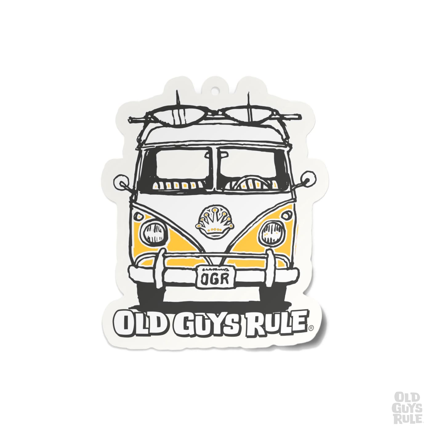 Old Guys Rule Good Vibes Air Freshener