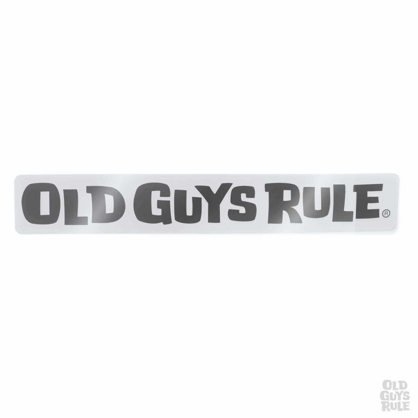 Old Guys Rule Horizontal Logo Decal - Black