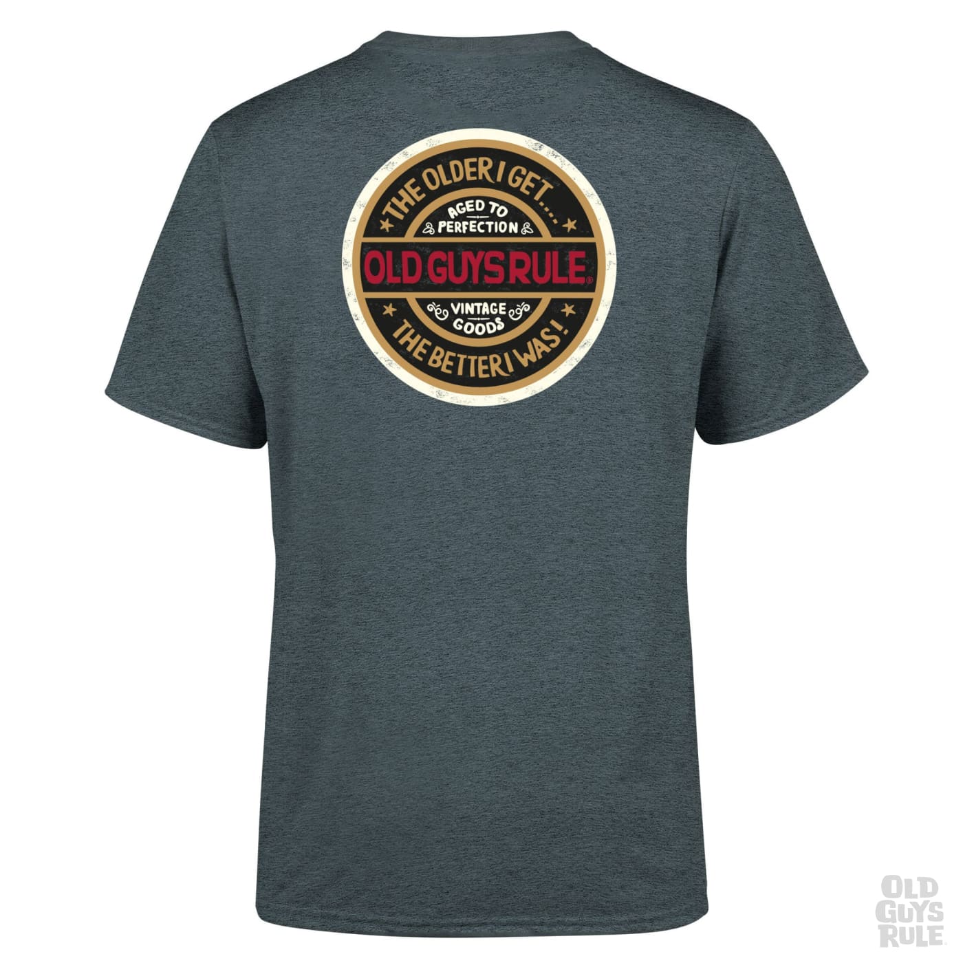 Old Guys Rule Natural Traction T-Shirt - Dark Heather