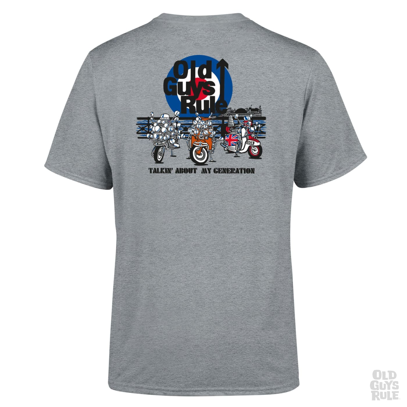 Old Guys Rule Talkin' About My Generation II T-Shirt - Sports Grey