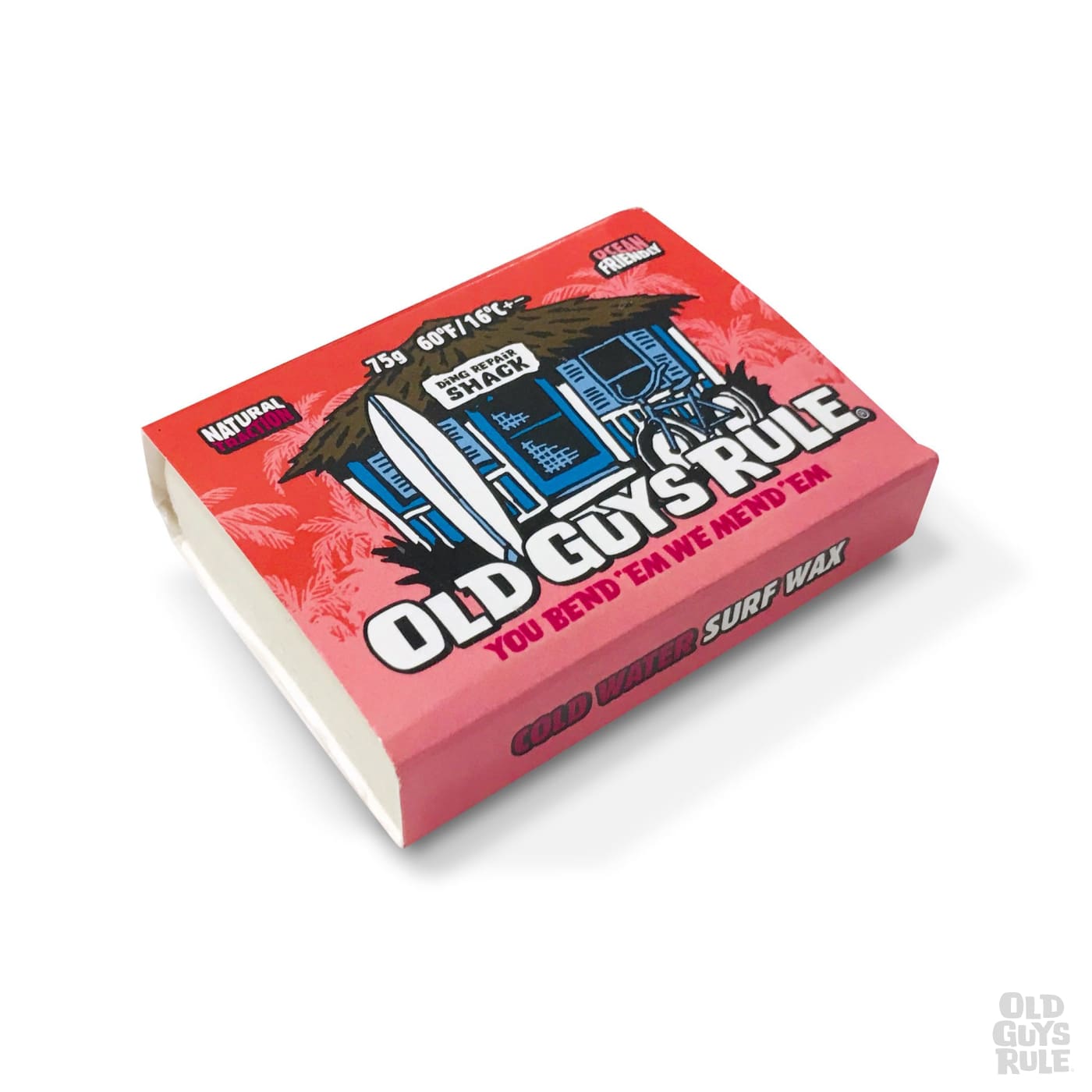 Old Guys Rule You Bend 'Em We Mend 'Em Cold Water Surf Wax