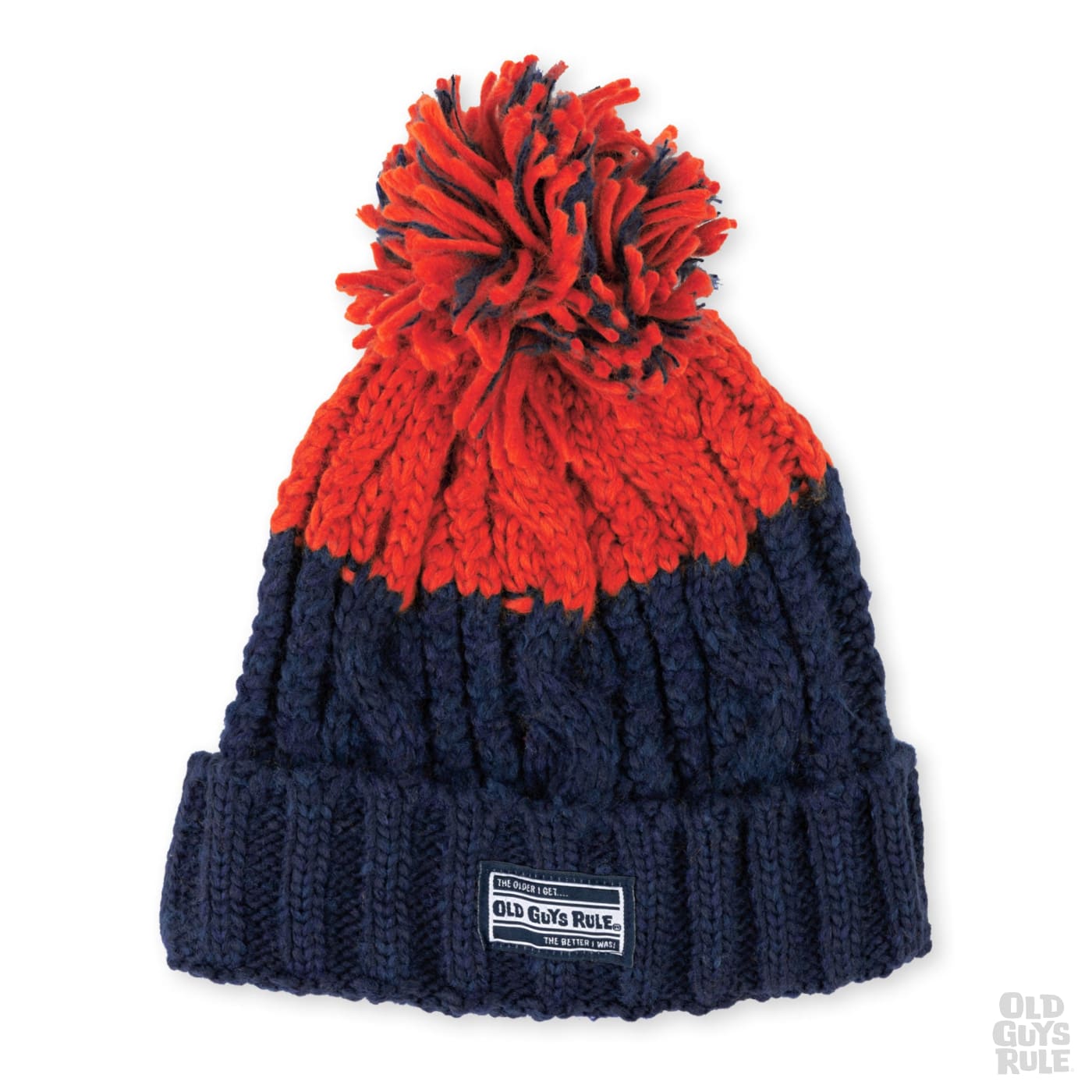 Old Guys Rule Aprés Beanie - Navy/Red