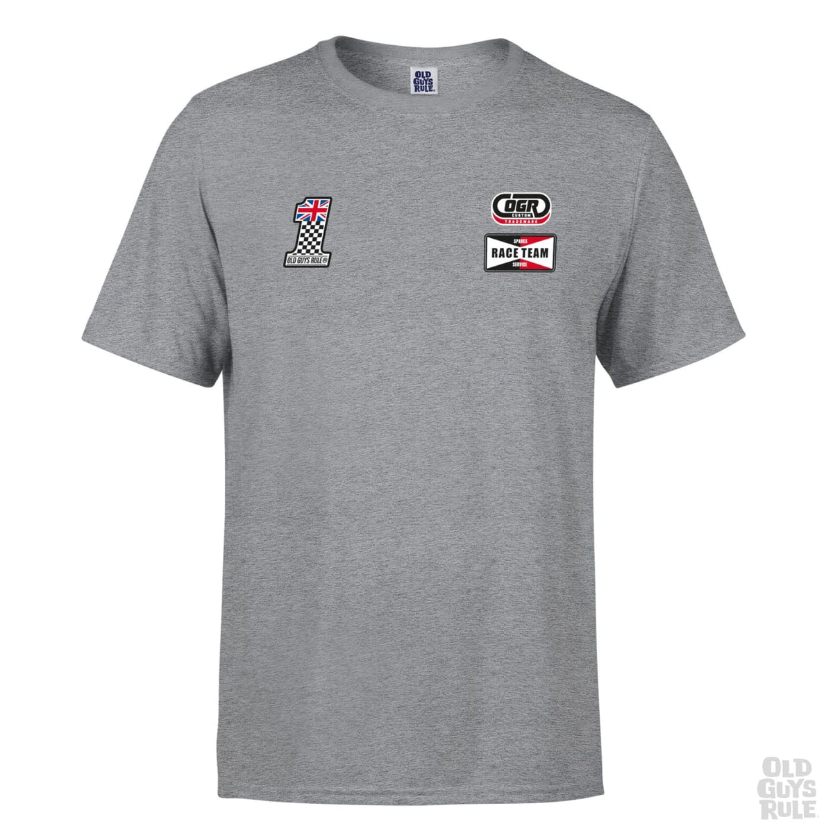 Old Guys Rule British Built T-Shirt III - Sport Grey