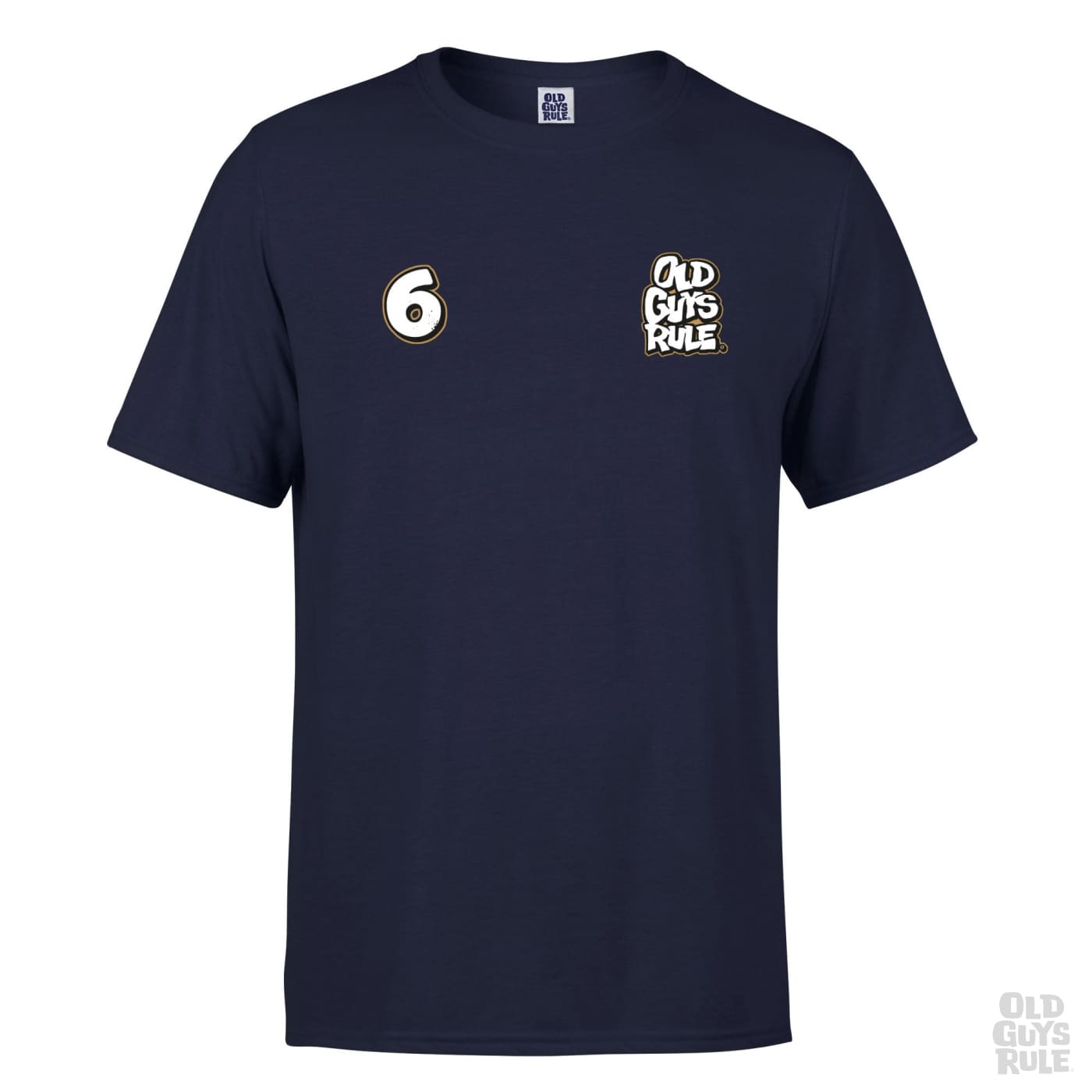 Old Guys Rule First Things Thirst T-Shirt - Navy