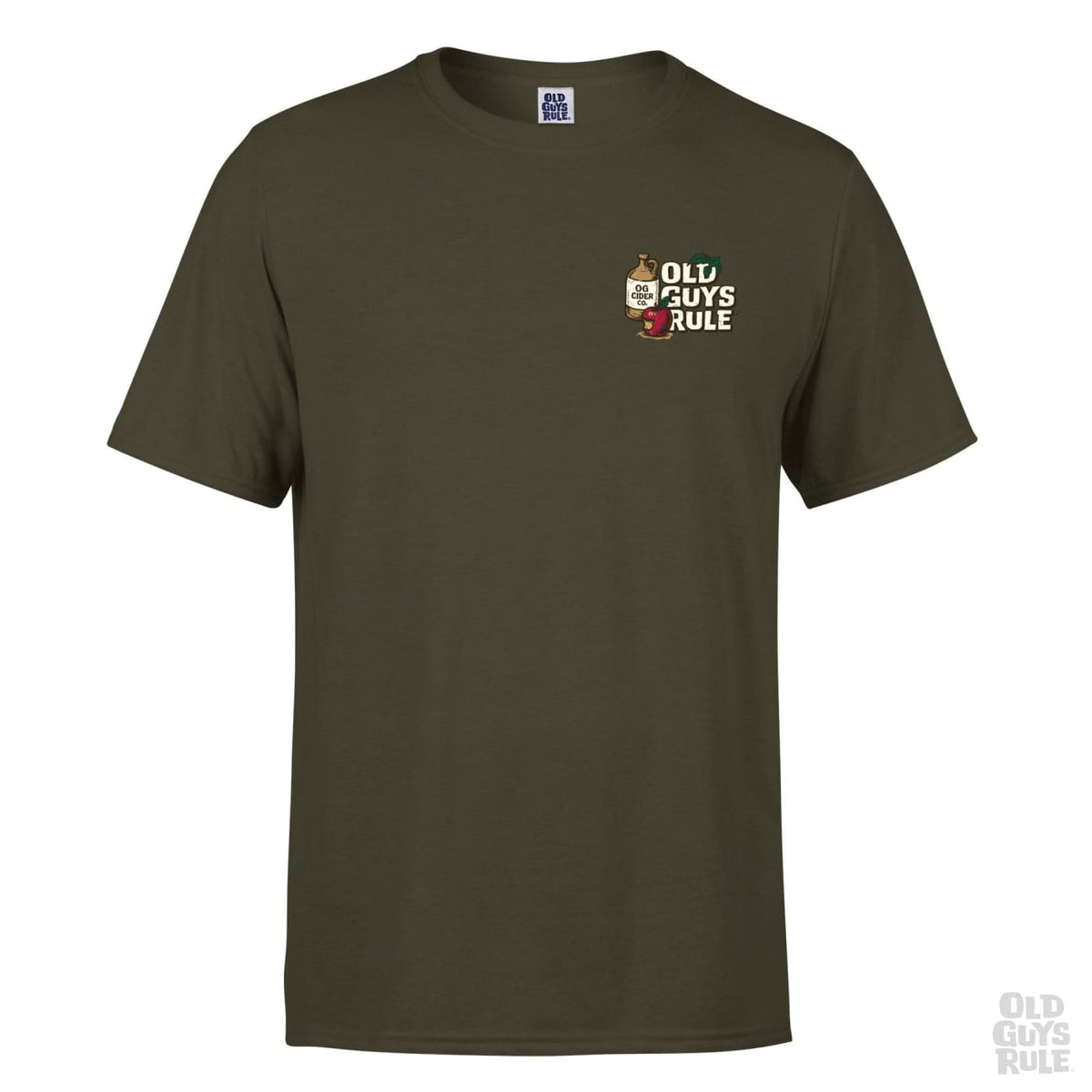 Old Guys Rule Five A Day IV T-Shirt - Olive