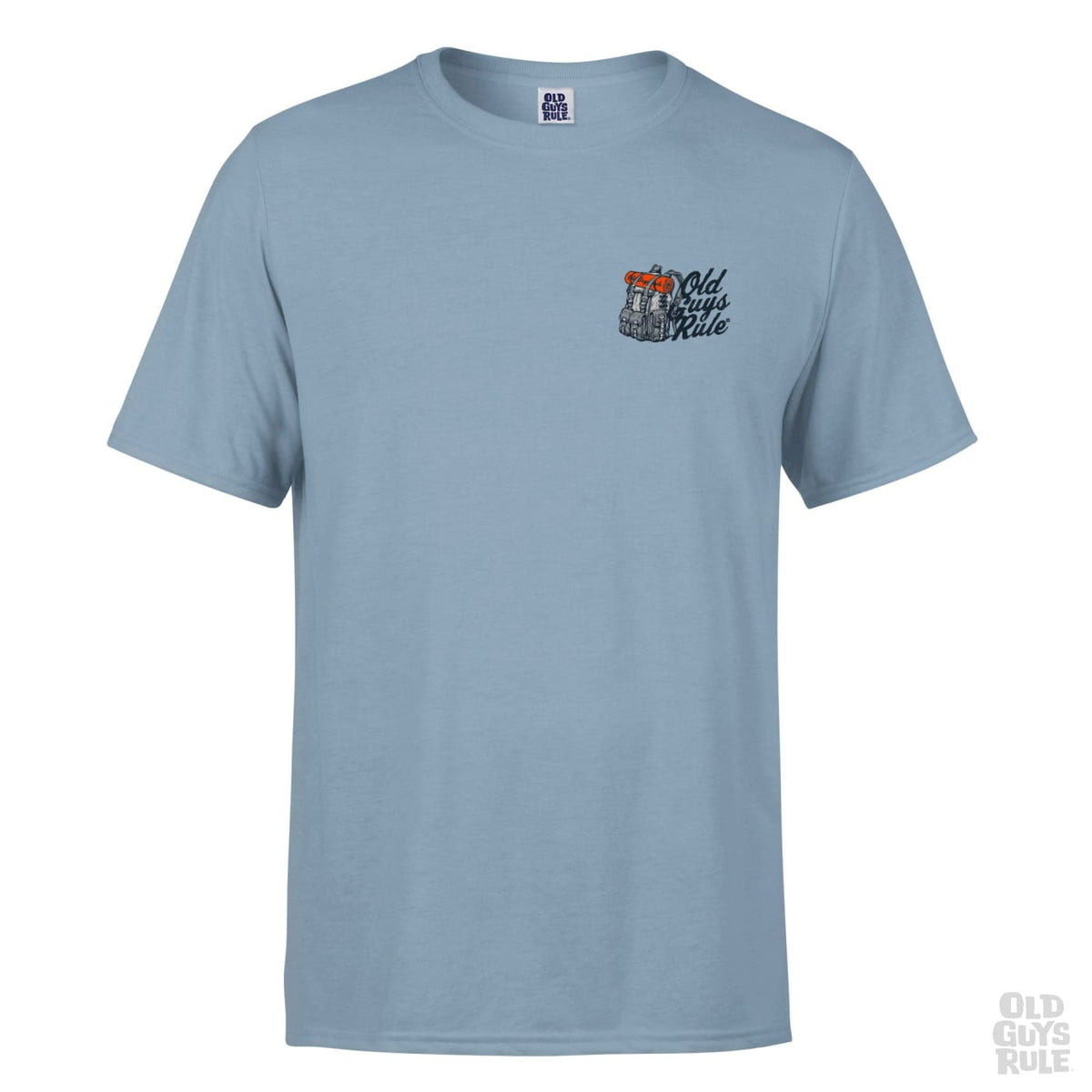 Old Guys Rule Getaway Car T-Shirt - Stone Blue