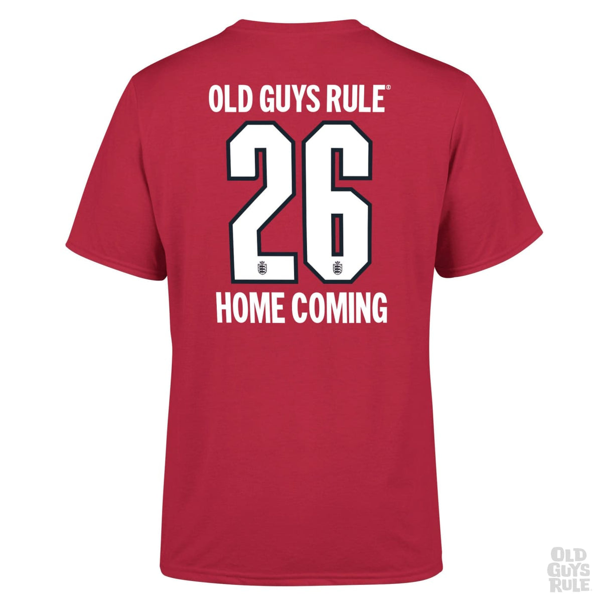 Old Guys Rule Home Coming - Away  T-Shirt - Red