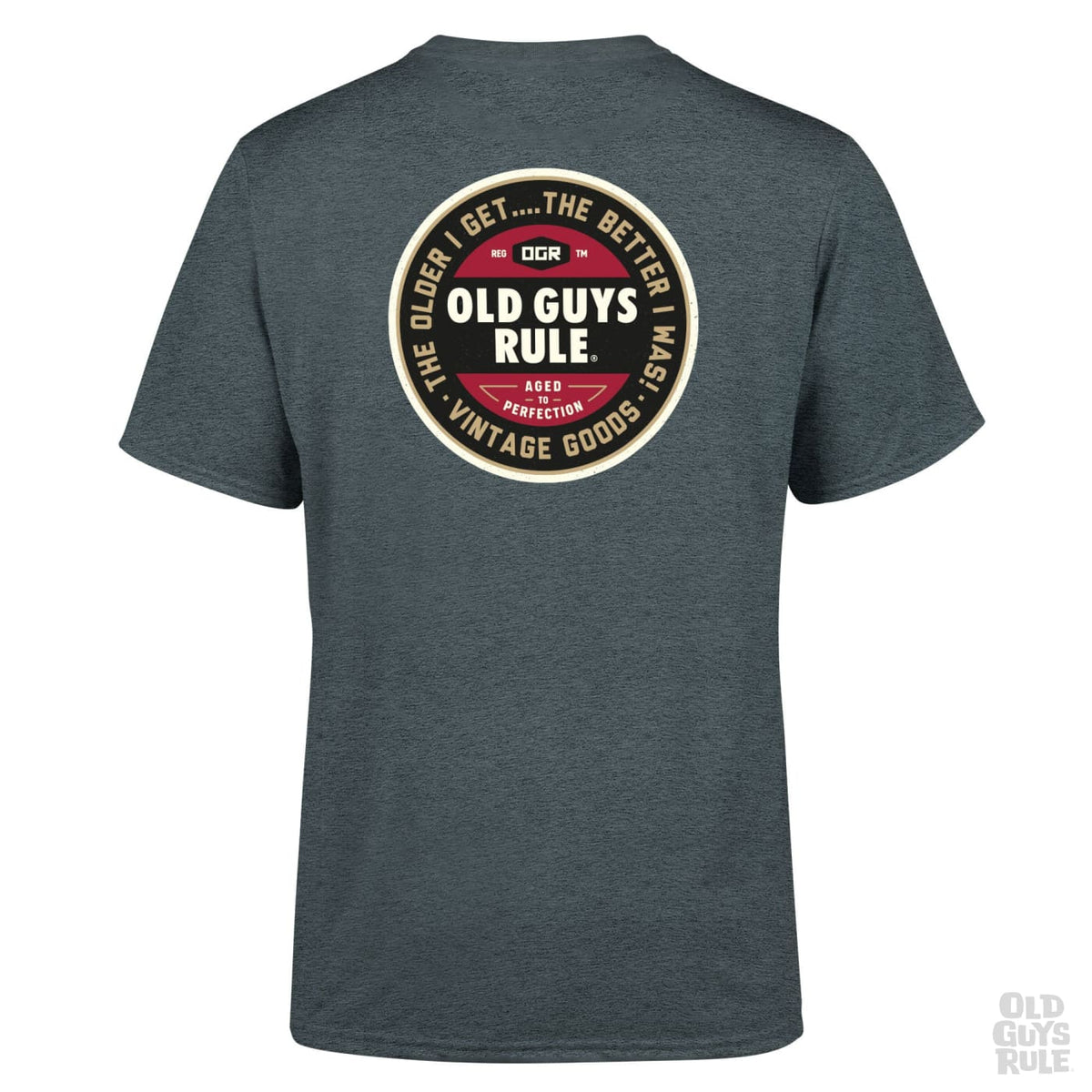 Old Guys Rule Natural Traction II T-Shirt - Dark Heather