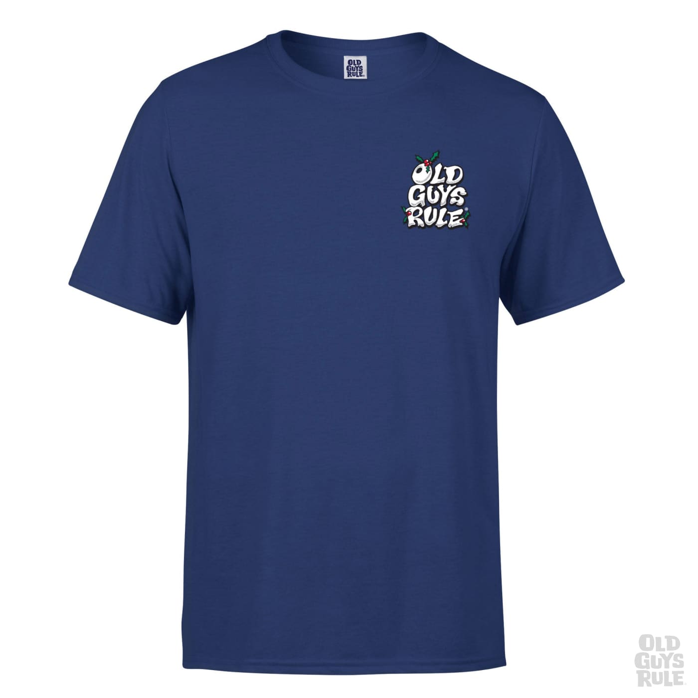 Old Guys Rule Never Over The (Xmas) Chill T-Shirt - Metro Blue