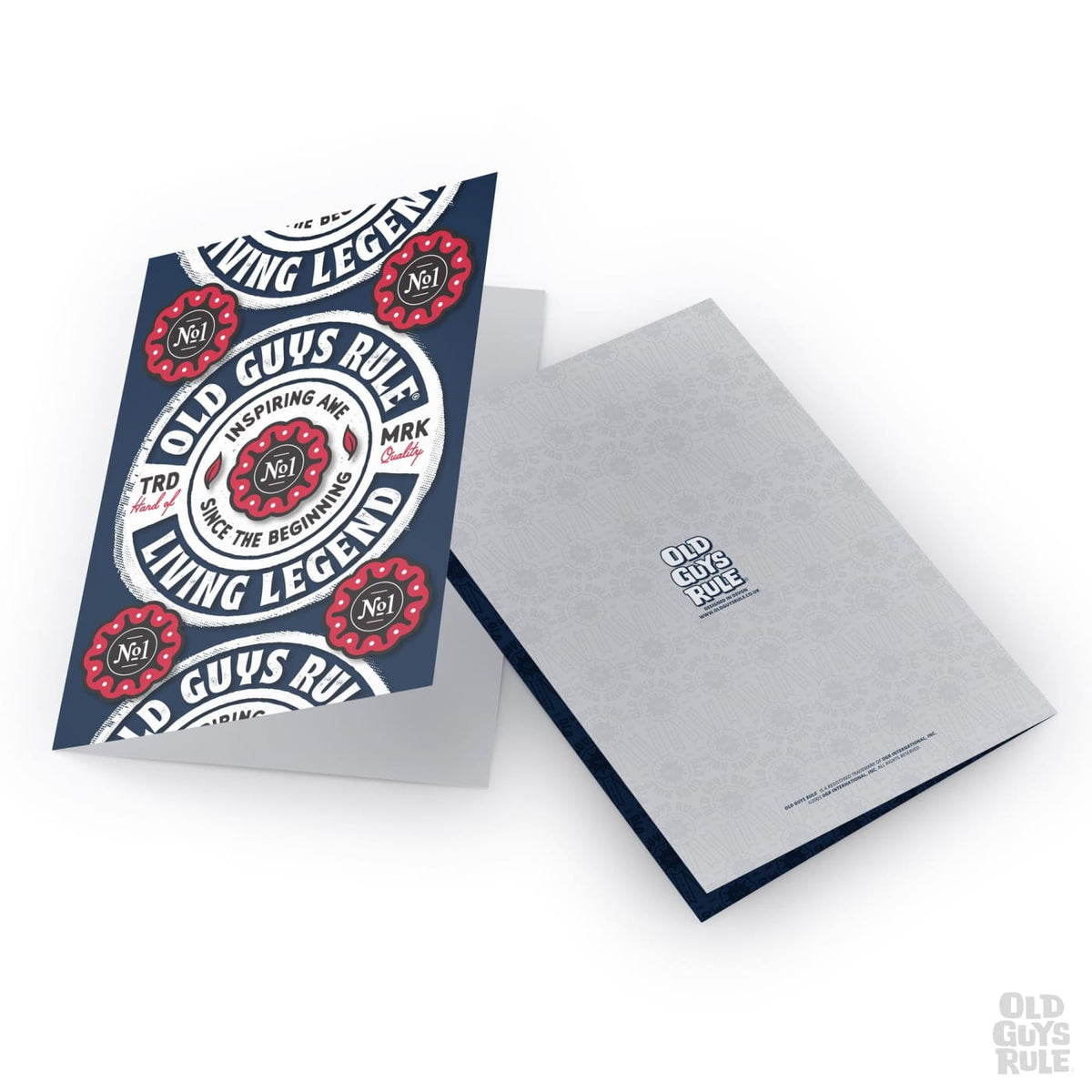 Old Guys Rule No.1 Living Legend Greetings Card