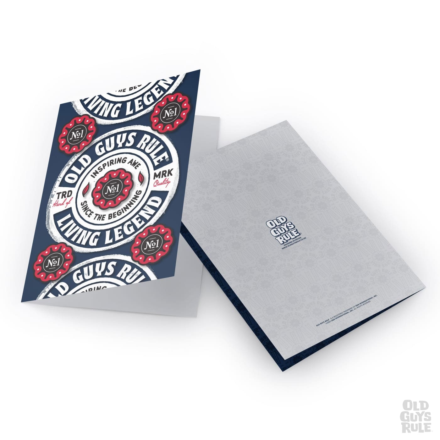 Old Guys Rule No.1 Living Legend Greetings Card