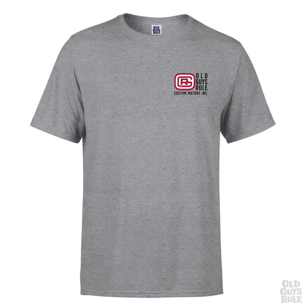 Old Guys Rule Old Guys Garage T-Shirt - Sports Grey