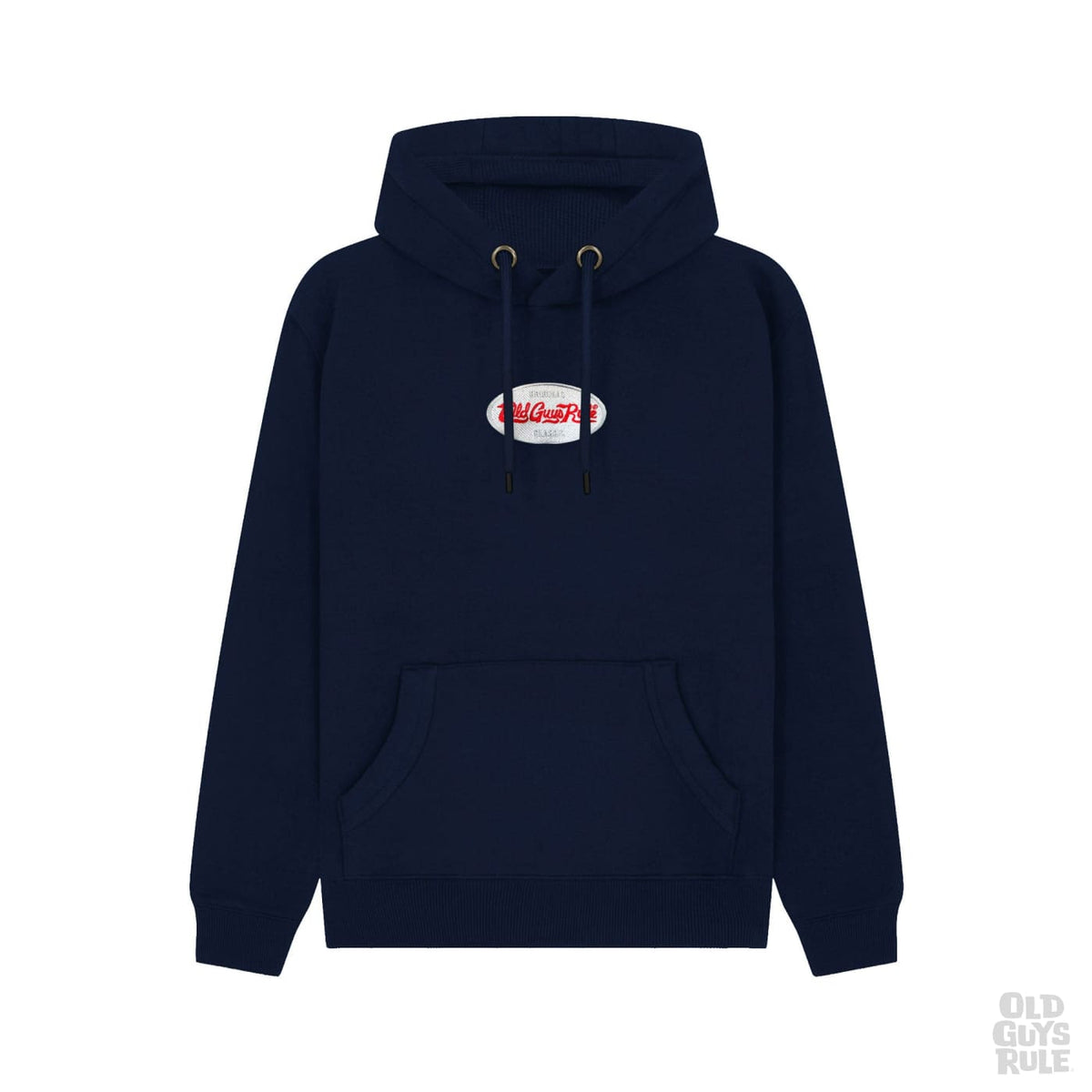 Old Guys Rule Original Classic Emb Pop Hoodie - Navy