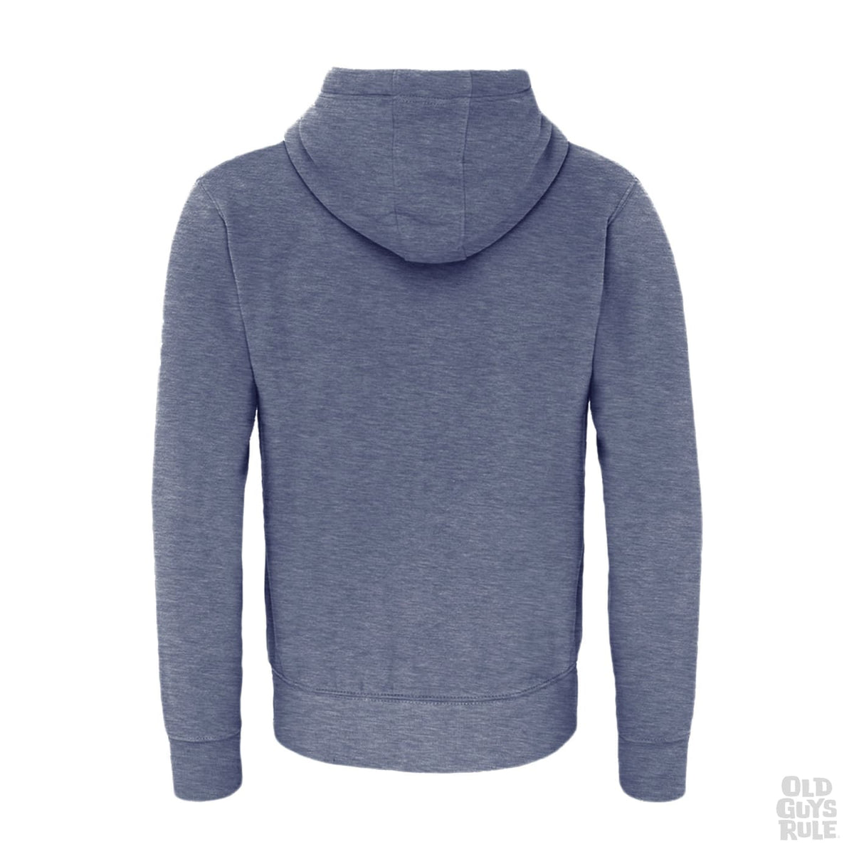 Old Guys Rule Original Classic Pop Hoodie - Heather Navy