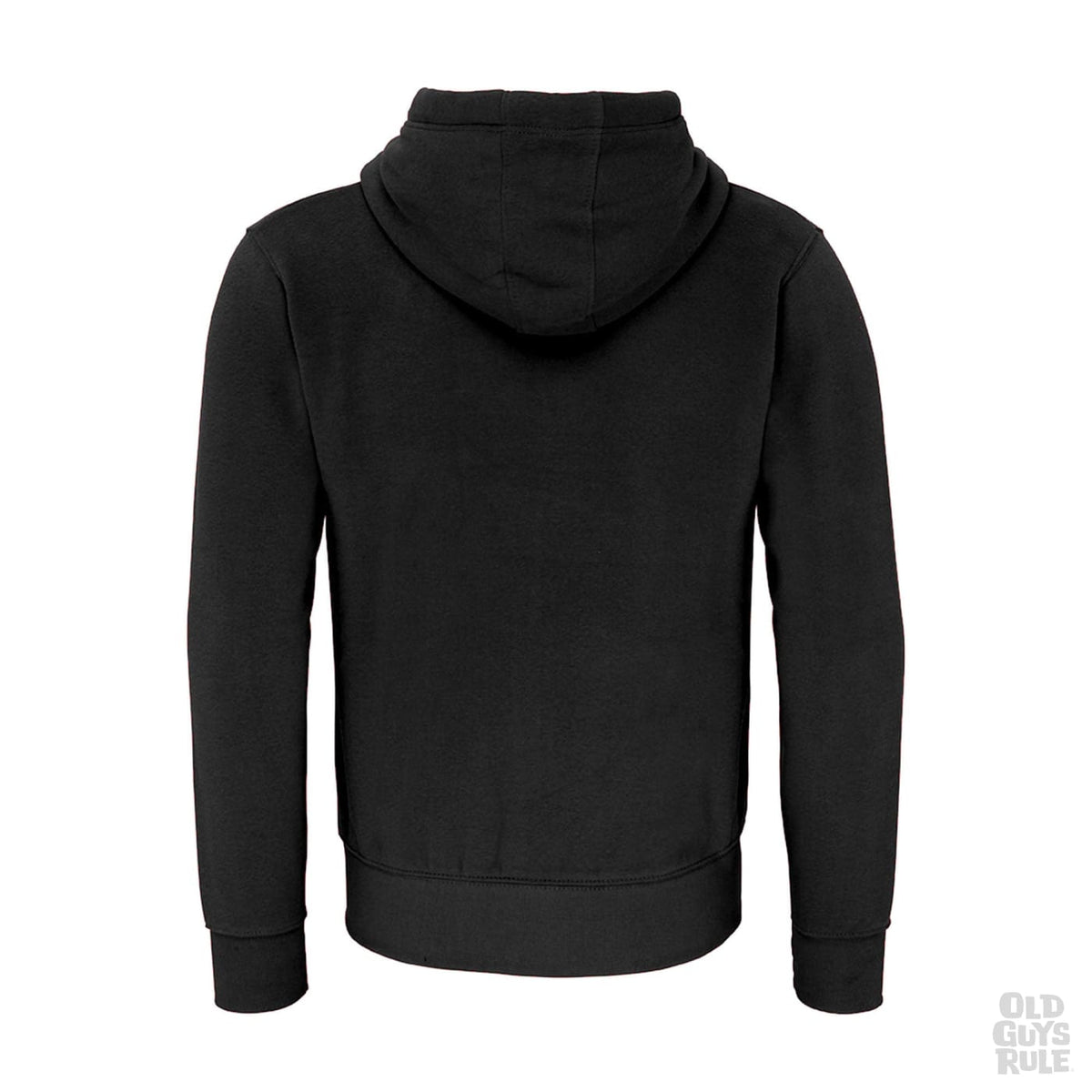 Old Guys Rule Original Classic Pop Hoodie - Black