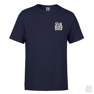 Old Guys Rule Rebel Without a Claus T-Shirt - Navy