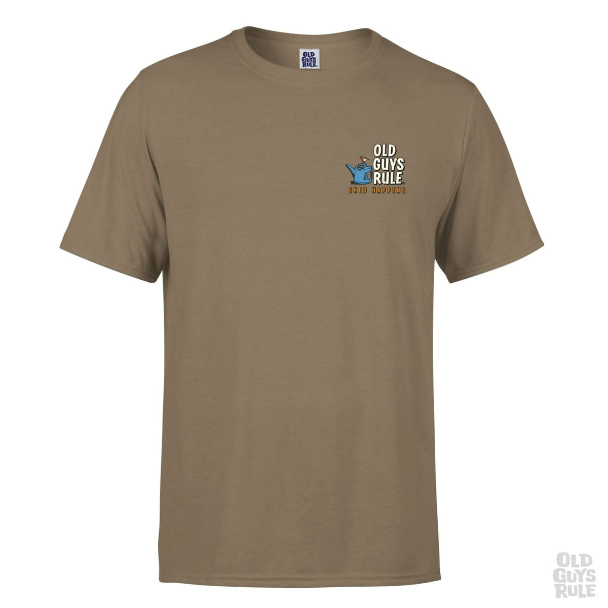 Old Guys Rule Shed Happens III T-Shirt - Prairie Dust