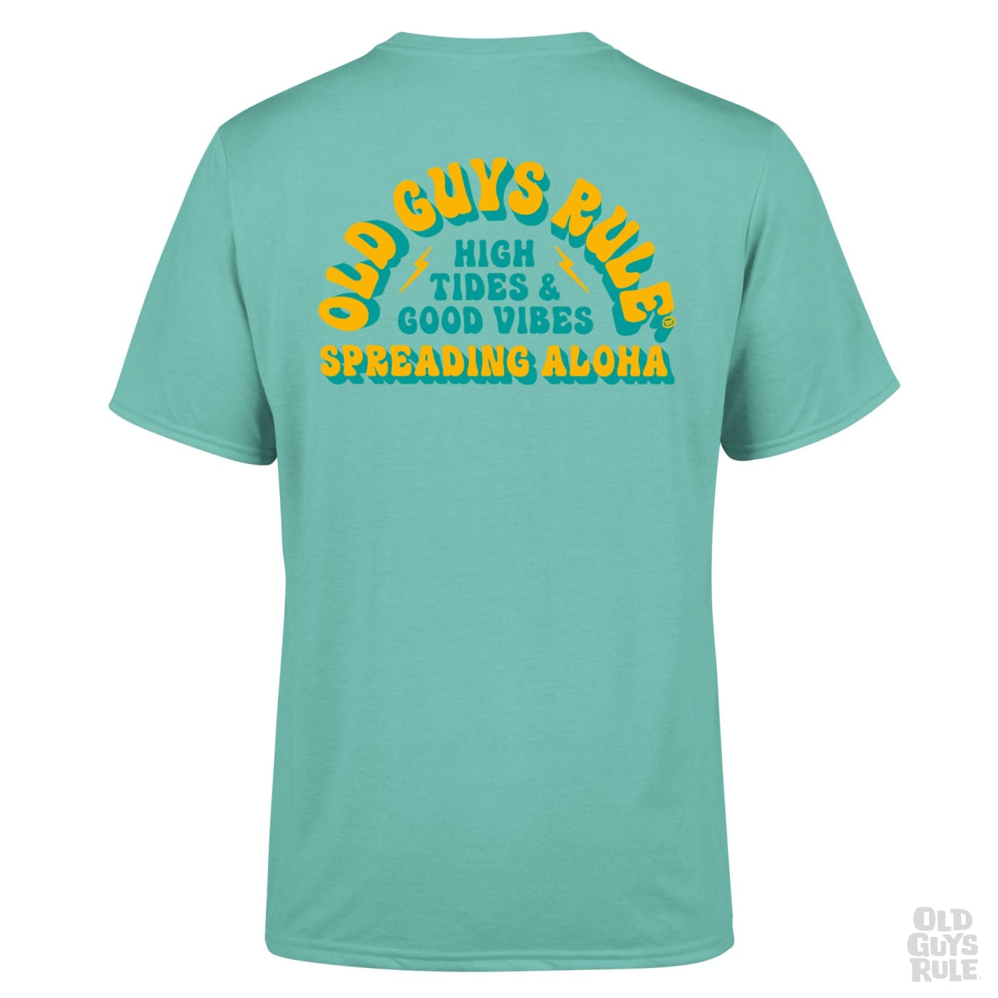 Old Guys Rule Spreading Aloha T-Shirt - Chalky Mint