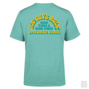 Old Guys Rule Spreading Aloha T-Shirt - Chalky Mint