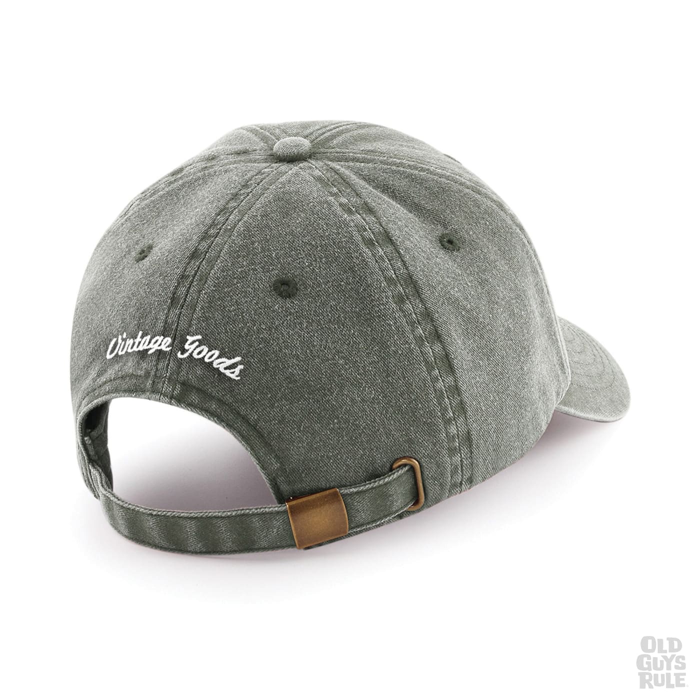 Old Guys Rule Stacked Logo Cap - Vintage Olive