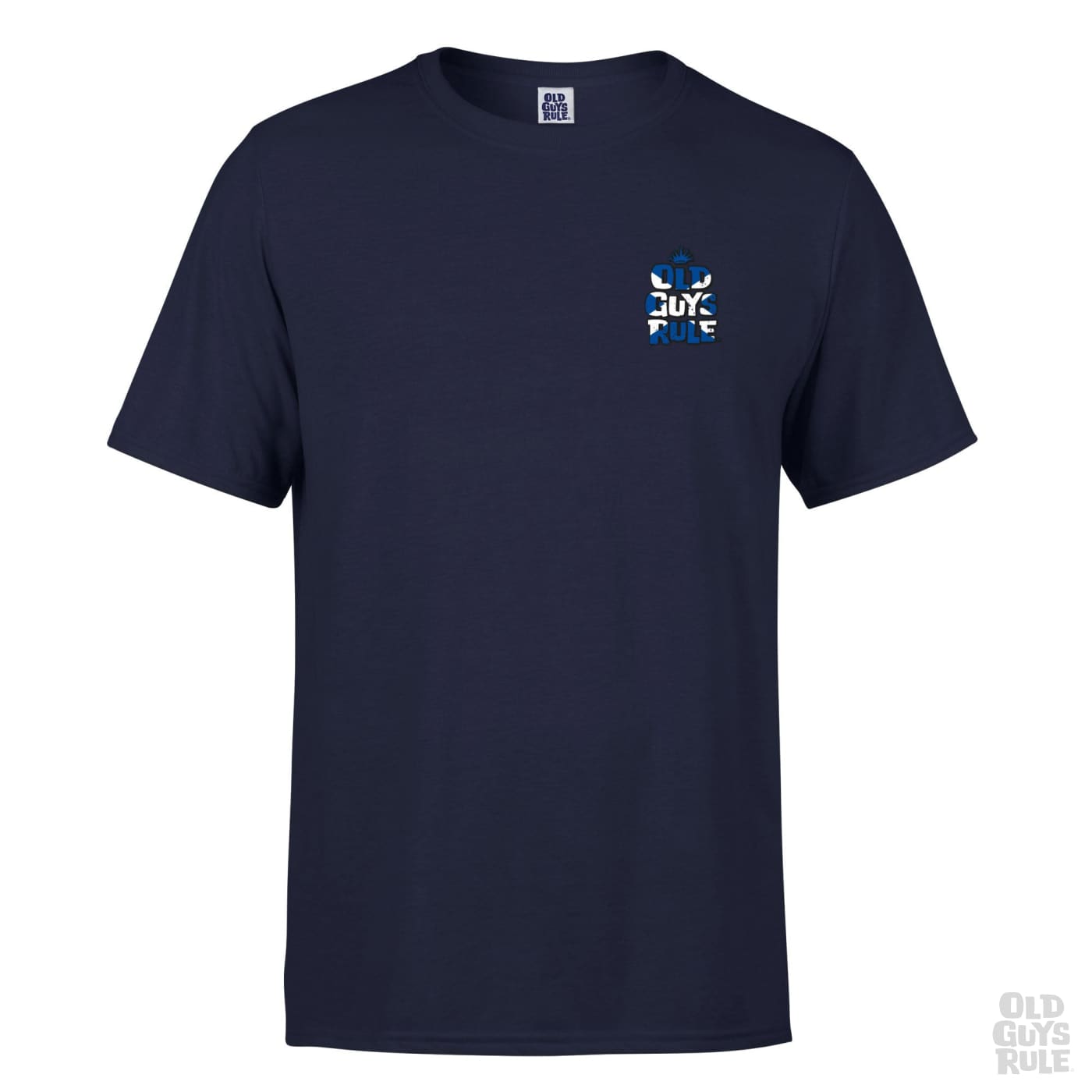 Old Guys Rule Stacked Logo Home Nations - Scotland T-Shirt - Navy