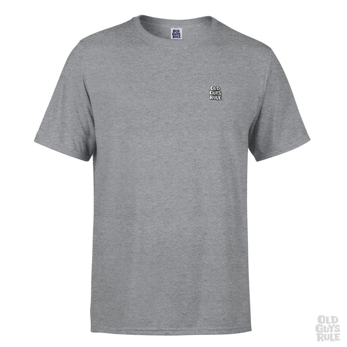Old Guys Rule Stacked Logo T-Shirt - Sport Grey
