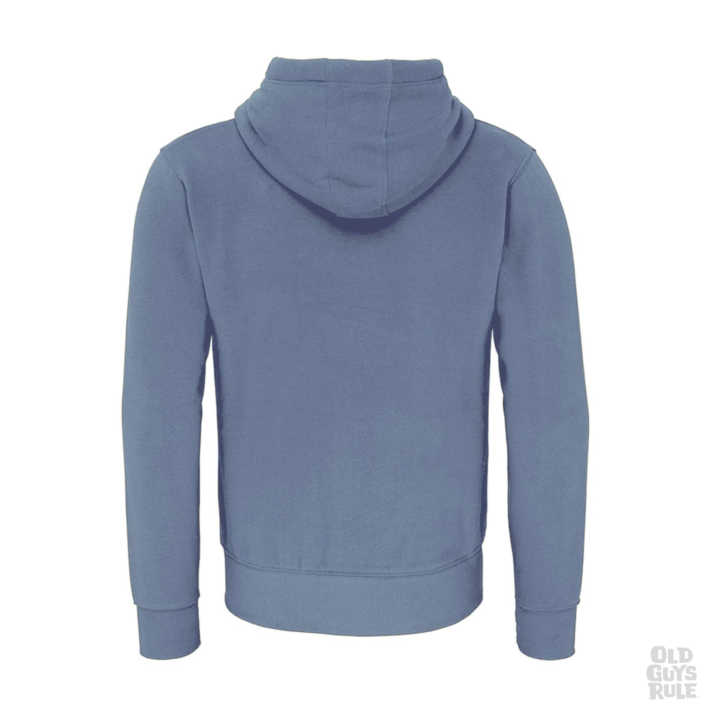 Old Guys Rule Stacked Logo Zip Hoodie - Stone Blue