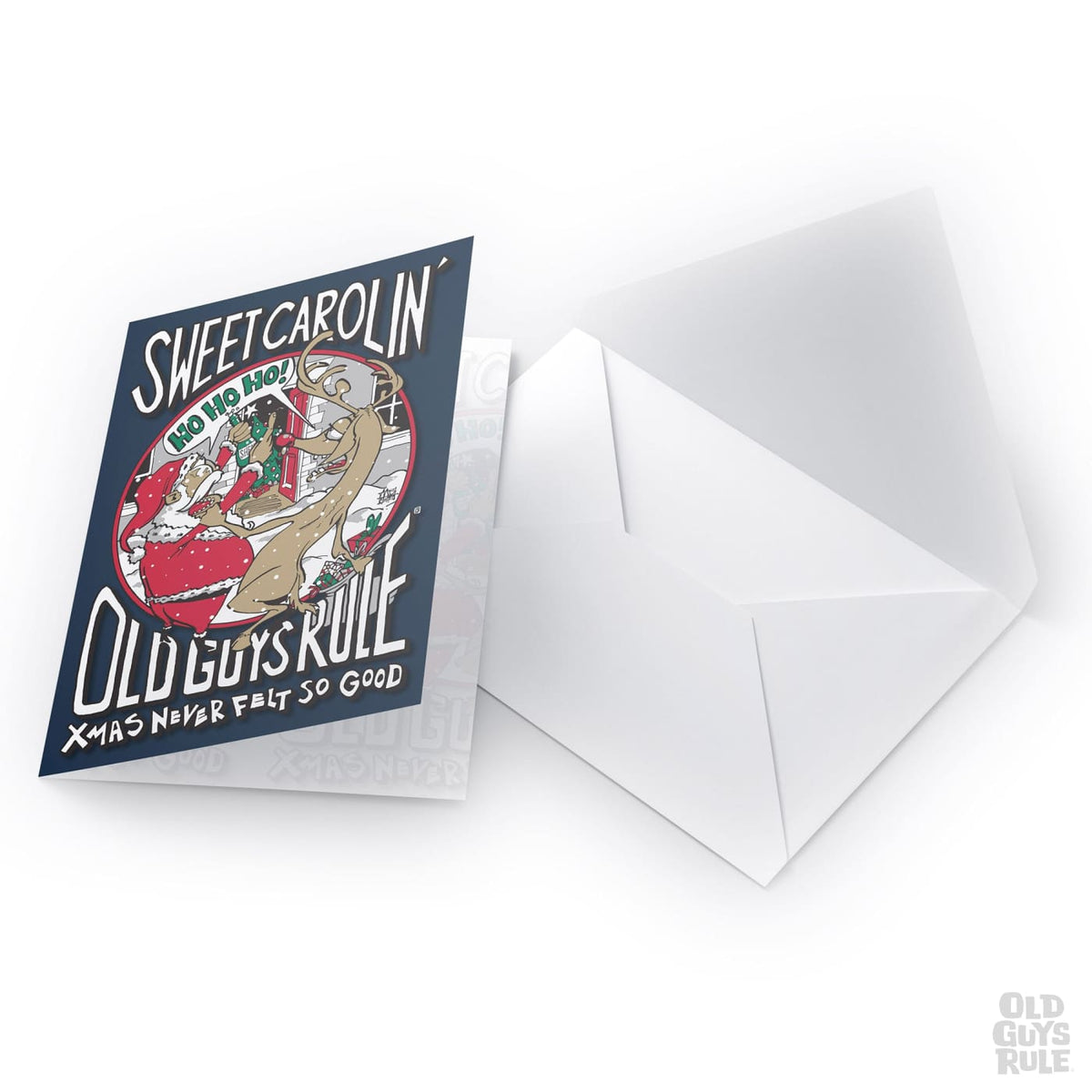 Old Guys Rule Sweet Carolin' Greetings Card