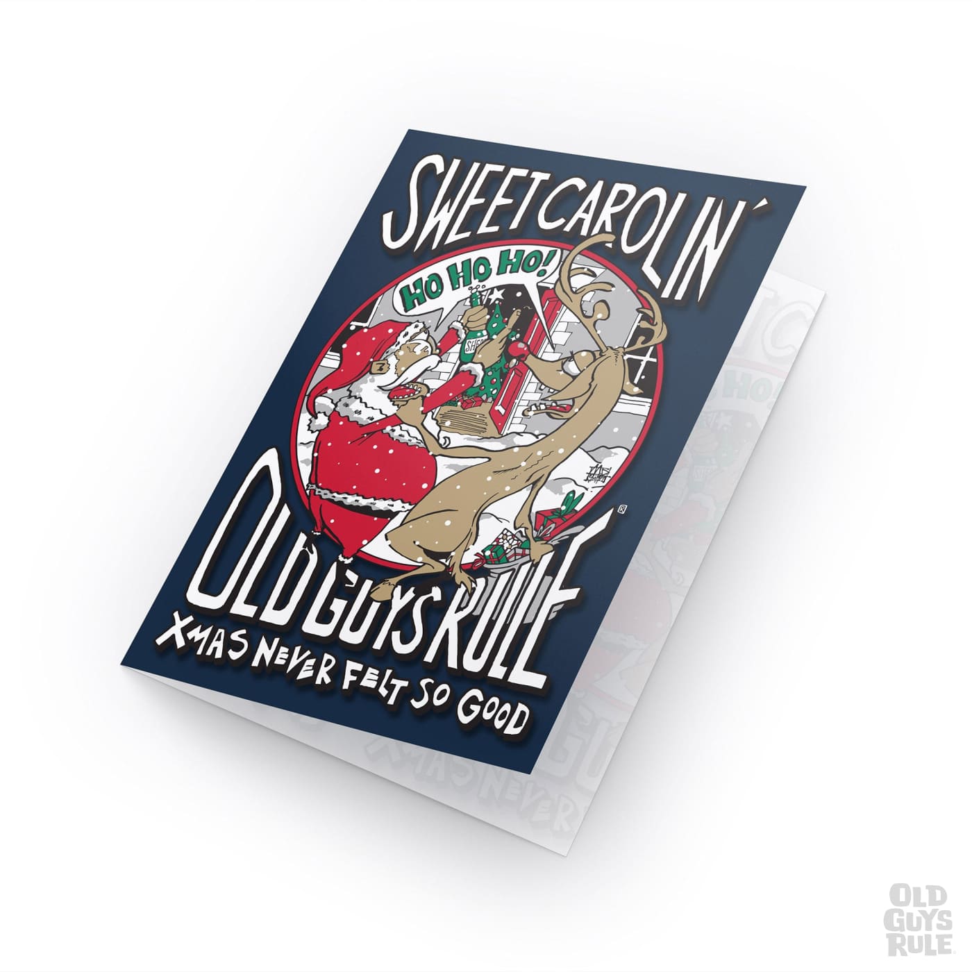 Old Guys Rule Sweet Carolin' Greetings Card