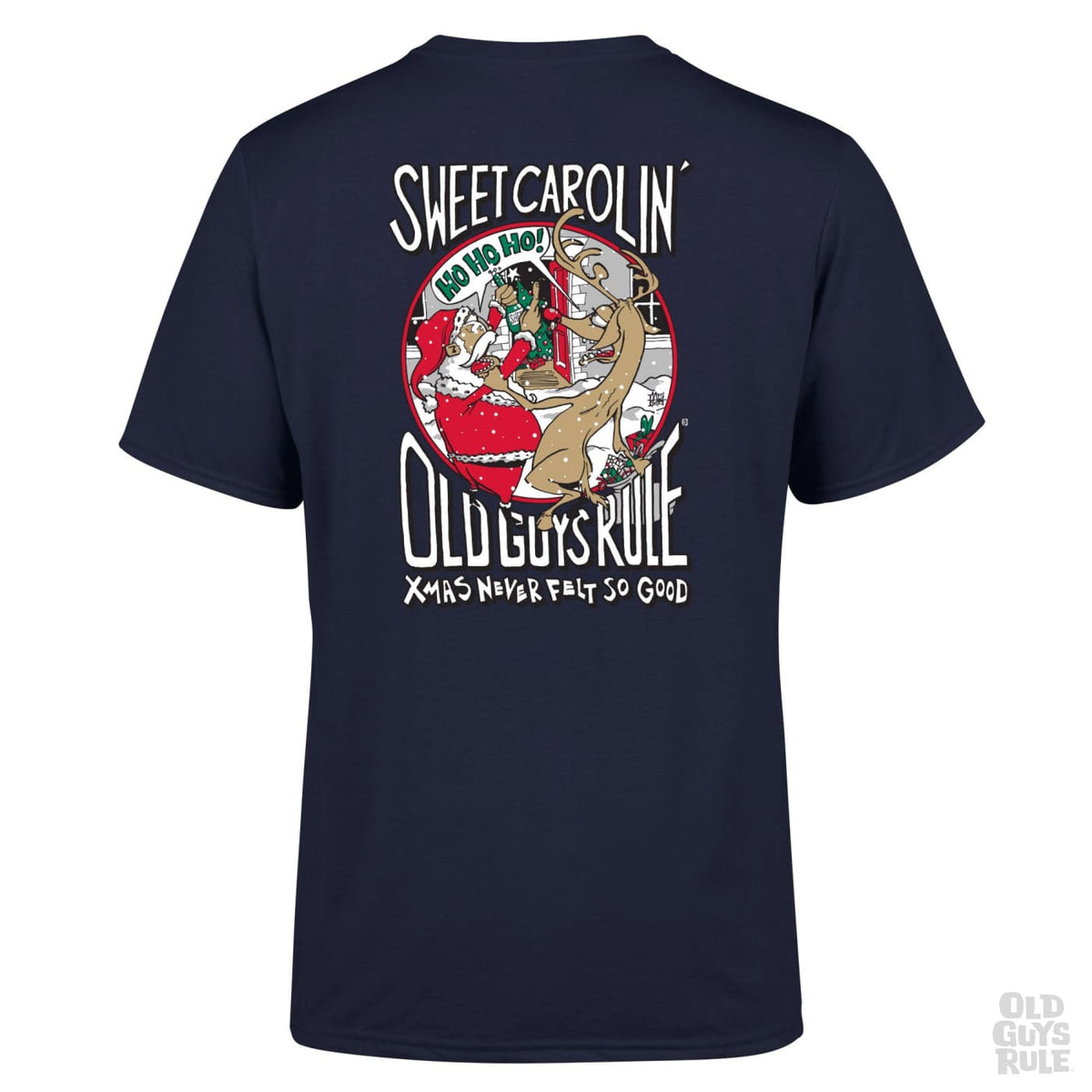 Old Guys Rule Sweet Carolin&#39; T-Shirt - Navy
