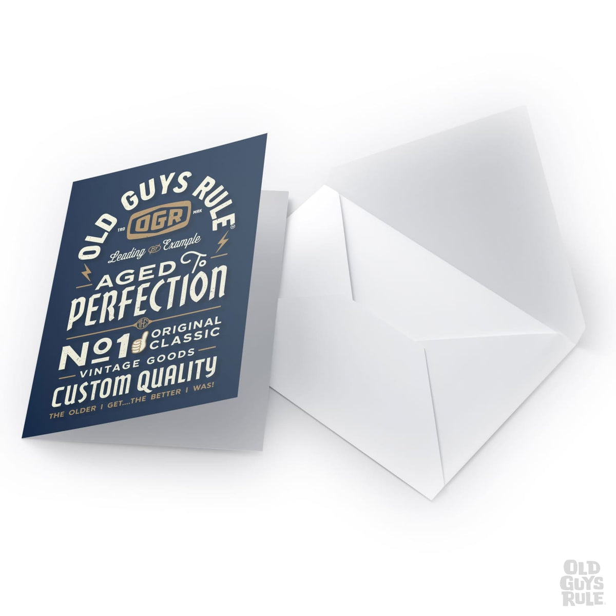 Old Guys Rule The Day of the Dad II Greetings Card